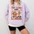 Retro Fall In Love With Learning Autumn Pumpkin Teacher Kids Comfort Colors Sweatshirt Orchid