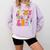 Retro Groovy In My Teaching Era Best Teacher Appreciation Comfort Colors Sweatshirt Orchid