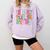 Retro Infant Teacher Vibes Women Daycare Teacher Comfort Colors Sweatshirt Orchid Retro Infant Teacher Vibes Women Daycare Teacher Comfort Colors Sweatshirt Orchid