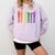 Retro Be Kind ASL Deaf Teacher Sign Language Gay Pride Comfort Colors Sweatshirt Orchid Retro Be Kind ASL Deaf Teacher Sign Language Gay Pride Comfort Colors Sweatshirt Orchid