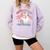 Retro Pink Christmas Santa's Favorite Art Teacher Artist Comfort Colors Sweatshirt Orchid Retro Pink Christmas Santa's Favorite Art Teacher Artist Comfort Colors Sweatshirt Orchid