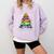 Santa's Favorite Teacher Idea For Christmas Teachers Comfort Colors Sweatshirt Orchid