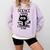 Science Teacher Appreciation Merch -Adults -Youth Grey Classic Fit Modern Science Theme Cartoon Comfort Colors Sweatshirt Orchid
