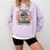 These Boots Are Made Teaching Western Cowboy Teacher Comfort Colors Sweatshirt Orchid