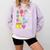 She Works Willingly With Her Hands Proverbs Daycare Teacher Men Women Comfort Colors Sweatshirt Orchid