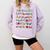SPANISH ALPHABET MAESTRA SPANISH TEACHER Comfort Colors Sweatshirt Orchid SPANISH ALPHABET MAESTRA SPANISH TEACHER Comfort Colors Sweatshirt Orchid