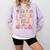I Speak Toddler Teacher Pre-K Frist Day Back To School Comfort Colors Sweatshirt Orchid