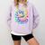 Special Education Teacher Sped Squad SPED Teacher Tie Dye Comfort Colors Sweatshirt Orchid