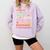 SPED Caffeinate Advocate Laminate Educate Teacher Facilitate For Men Women Comfort Colors Sweatshirt Orchid