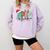 SPED Squad Special Education Teacher Autism Christmas Women Comfort Colors Sweatshirt Orchid