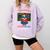 Super Hero Teacher Superheroes In Disguise Comfort Colors Sweatshirt Orchid