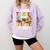 Super Teacher By Day Super Tired By Night Comfort Colors Sweatshirt Orchid