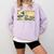 Surfing Boston Terrier Kanagawa Wave Japanese Dog For Men Women Kids Comfort Colors Sweatshirt Orchid