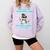 Surviving The Teacher Life Pjs Pajamas Christmas Xmas Teache Comfort Colors Sweatshirt Orchid