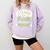I Teach The Cutest Little Monsters Halloween Teacher Spooky Comfort Colors Sweatshirt Orchid
