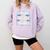 I Teach The Cutest Little Sharks Teacher School Comfort Colors Sweatshirt Orchid