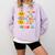 I Teach The Cutest Pumpkins Preschool Teacher Halloween Comfort Colors Sweatshirt Orchid