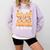 I Teach The Cutest Pumpkins Shirt Teachers Halloween Comfort Colors Sweatshirt Orchid