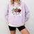 Teach Love Inspire Pre-k Teacher Apple Leopard Red Plain Comfort Colors Sweatshirt Orchid
