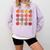 Teacher Apple Back To School Art For School Supplies Comfort Colors Sweatshirt Orchid Teacher Apple Back To School Art For School Supplies Comfort Colors Sweatshirt Orchid