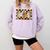 Teacher Appreciation Boho Floral Leopard Checkered Comfort Colors Sweatshirt Orchid Teacher Appreciation Boho Floral Leopard Checkered Comfort Colors Sweatshirt Orchid