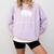Teacher Bear For Educators Teacher Appreciation Comfort Colors Sweatshirt Orchid