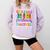 Teacher We Are Like A Box Of Crayons Back To School Men Women Kids Comfort Colors Sweatshirt Orchid