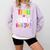Teacher Early Childhood Education Preschool Head Start Crew Comfort Colors Sweatshirt Orchid