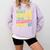 Teacher Overuse 67 Teacher Comfort Colors Sweatshirt Orchid