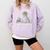 Teacher Skeleton Messy Bun I'Ll Just Wait Until Its Quiet Comfort Colors Sweatshirt Orchid