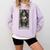 The Teacher Skeleton Tarot Card Comfort Colors Sweatshirt Orchid