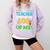 My Teacher Survived 100 Days Of Me Dab 100 Days Of School For Men Women Kids Comfort Colors Sweatshirt Orchid