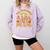 All Teachers Love Brains School Halloween Costume Comfort Colors Sweatshirt Orchid