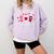 Teachers Valentine Day I Love My Class A Latte Coffee Women Comfort Colors Sweatshirt Orchid