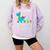 Teachersaurus Like A Normal Teacher But More Awesome Comfort Colors Sweatshirt Orchid
