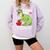 Teachersaurus Rex Dinosaur Like A Normal Teacher Saurus Comfort Colors Sweatshirt Orchid