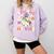 Teaching My Boos Ghost Teacher Cute Groovy Halloween Teacher Comfort Colors Sweatshirt Orchid