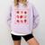 Teaching Is My Jam Strawberry Kinder Team Teacher Comfort Colors Sweatshirt Orchid