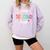 Team Second Grade Teacher Back To School 2nd Grade Squad Comfort Colors Sweatshirt Orchid