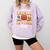 Test Day State Football Tackle Testing Day Sports Teacher Comfort Colors Sweatshirt Orchid