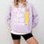 Lets Do This Test Day State Testing Teacher Motivational Comfort Colors Sweatshirt Orchid
