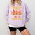 Thankful For My Pre K Turkeys Teacher Thanksgiving Men Women Comfort Colors Sweatshirt Orchid