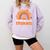 Thankful For My Students Teacher Thanksgiving School Fall Comfort Colors Sweatshirt Orchid