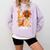 Thanksgiving Love Pre-K Teacher Turkey Autumn Fall For Men Women Girls Kids Comfort Colors Sweatshirt Orchid