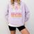 Tiny People Help Do Big Things Nursery Teacher Comfort Colors Sweatshirt Orchid