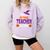 Tired Teacher Costume For Halloween Teachers Comfort Colors Sweatshirt Orchid