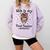 This Is My Tired Teacher Costume Skull Halloween Messy Bun Comfort Colors Sweatshirt Orchid This Is My Tired Teacher Costume Skull Halloween Messy Bun Comfort Colors Sweatshirt Orchid