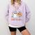 TK Boo Crew Retro Groovy Halloween Floral Ghost TK Teacher Men Women Kids Comfort Colors Sweatshirt Orchid TK Boo Crew Retro Groovy Halloween Floral Ghost TK Teacher Men Women Kids Comfort Colors Sweatshirt Orchid