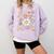 TK Vibes Back To School TK Girl Kid TK Team TK Teacher Women Comfort Colors Sweatshirt Orchid