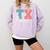 TK Vibes Back To School Teachers Students TK Team Comfort Colors Sweatshirt Orchid